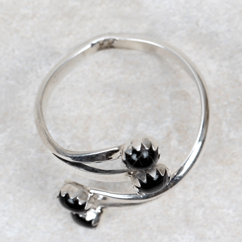 Marla Black Onyx Ring - Southwest Jewelry Artists-ST - Coco and Duckie 