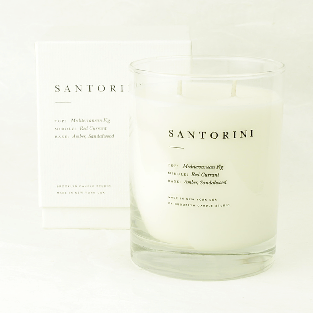Santorini Escapist Candle - Brooklyn Candle Studio - Coco and Duckie 