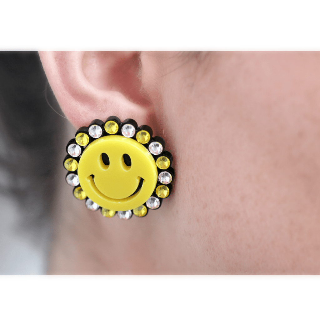 Put on a Happy Face Earrings - Jennifer Loiselle - Coco and Duckie 