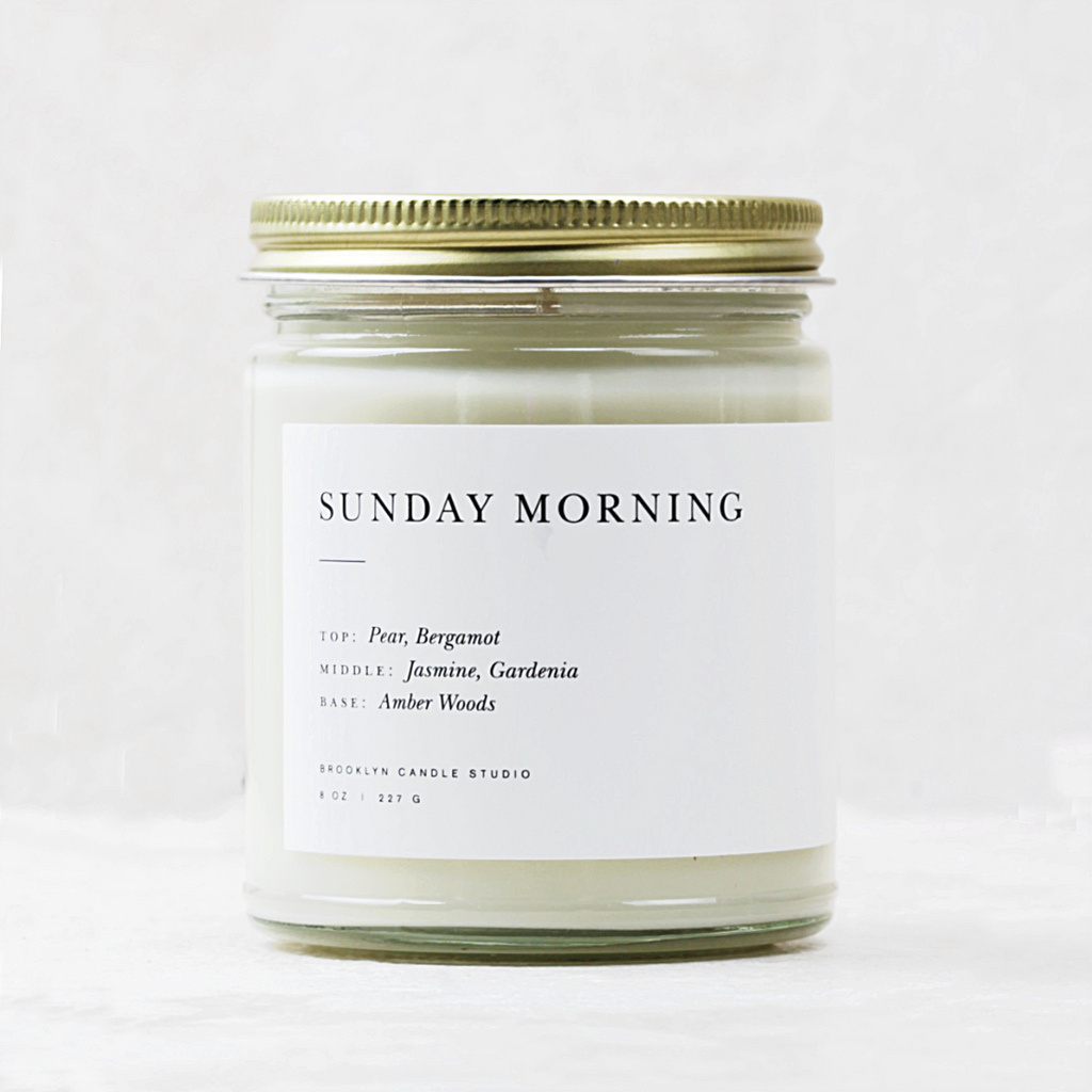 Minimalist Glass Candle | Sunday Morning - Coco and Duckie 