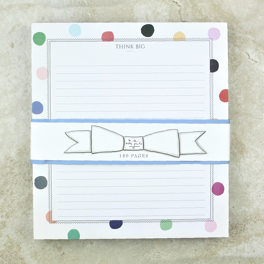 Think Big Notepad - Karen Adams Design - Coco and Duckie 
