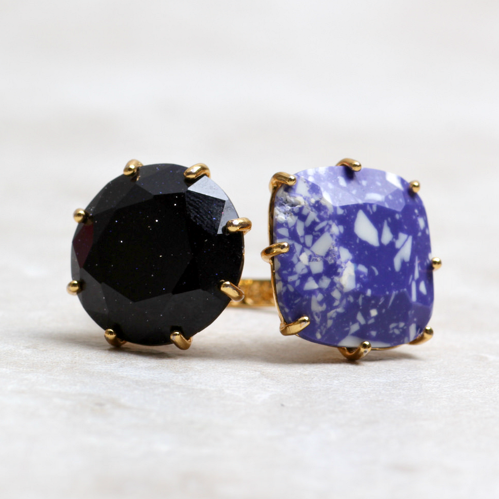 Indigo Soleil Ring - Coco and Duckie 