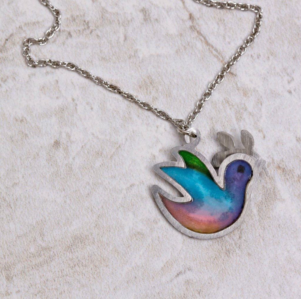 Petite Dove of Peace Necklace - Seeka - Coco and Duckie 