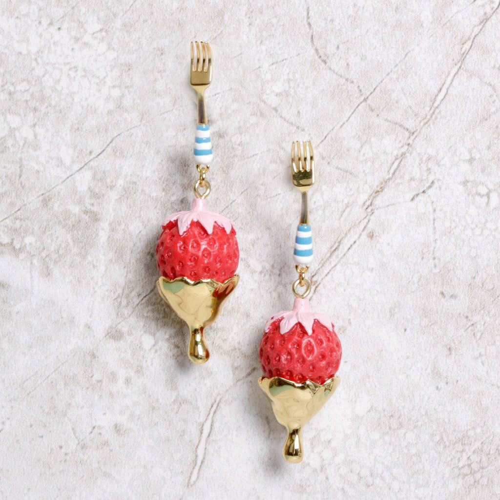 Strawberry Sweets Earrings - N2 - Coco and Duckie 