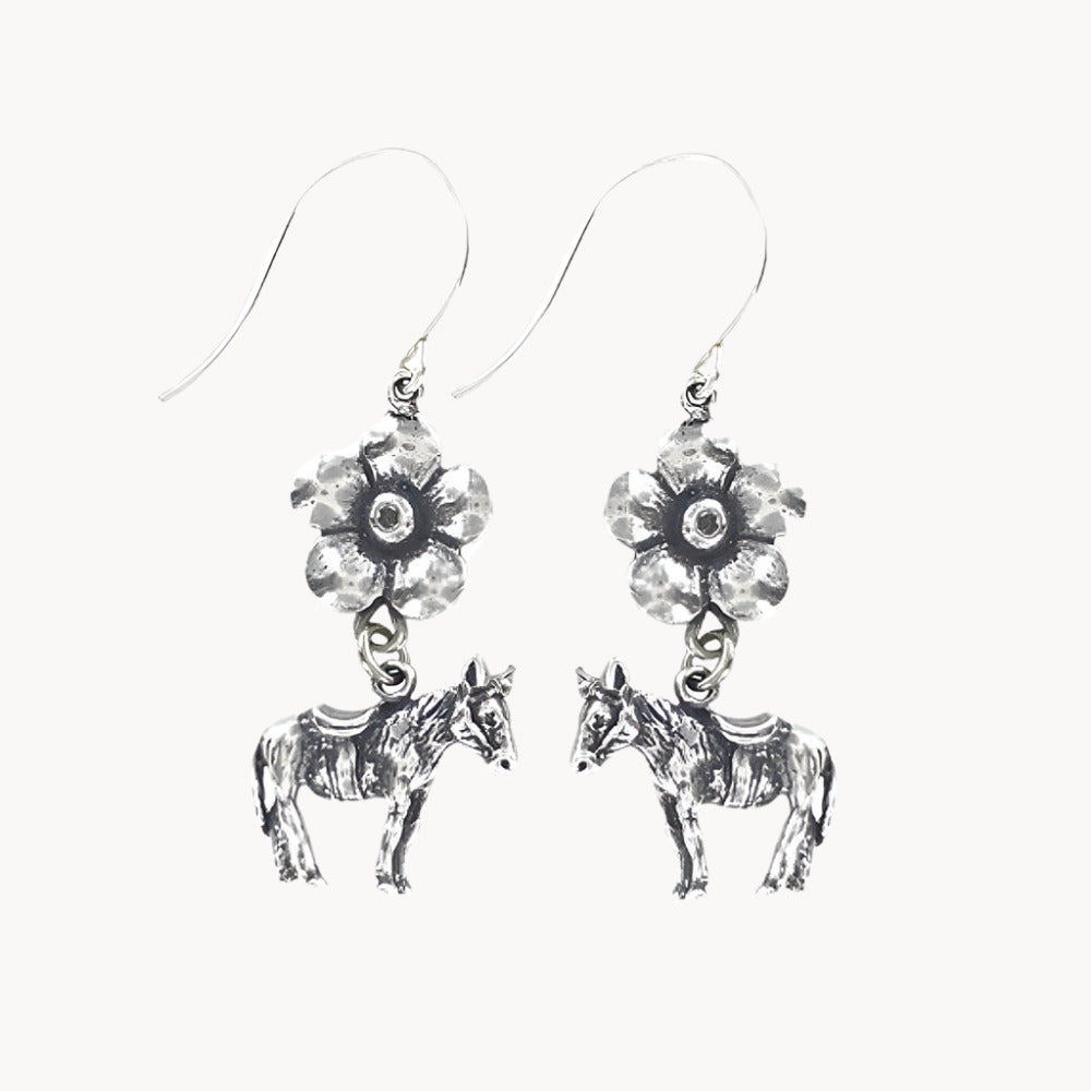 Flower-Donkey-Earrings