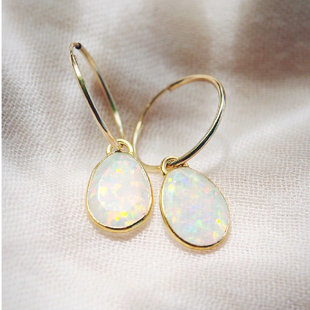 Hinuhinu-Fire-Opal-Hoop-Earrings