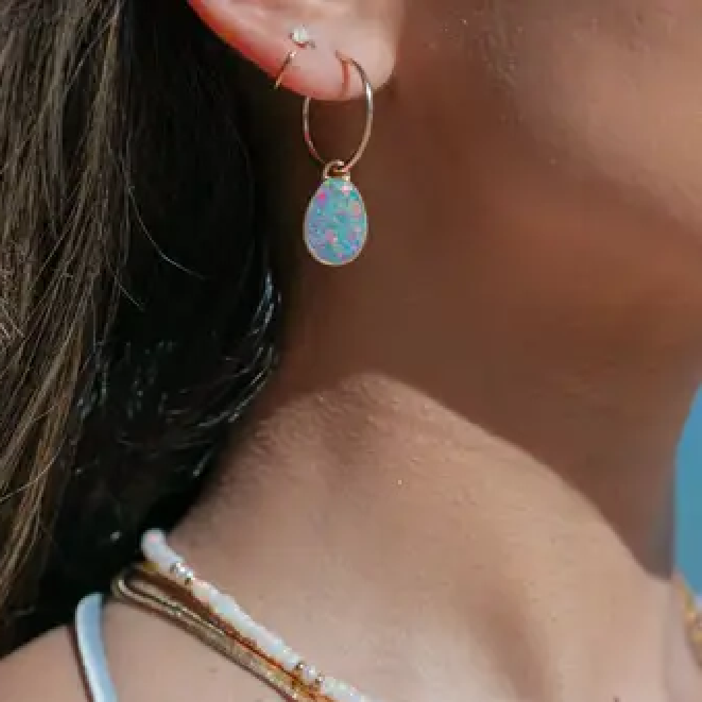 Hinuhinu-Fire-Opal-Earrings