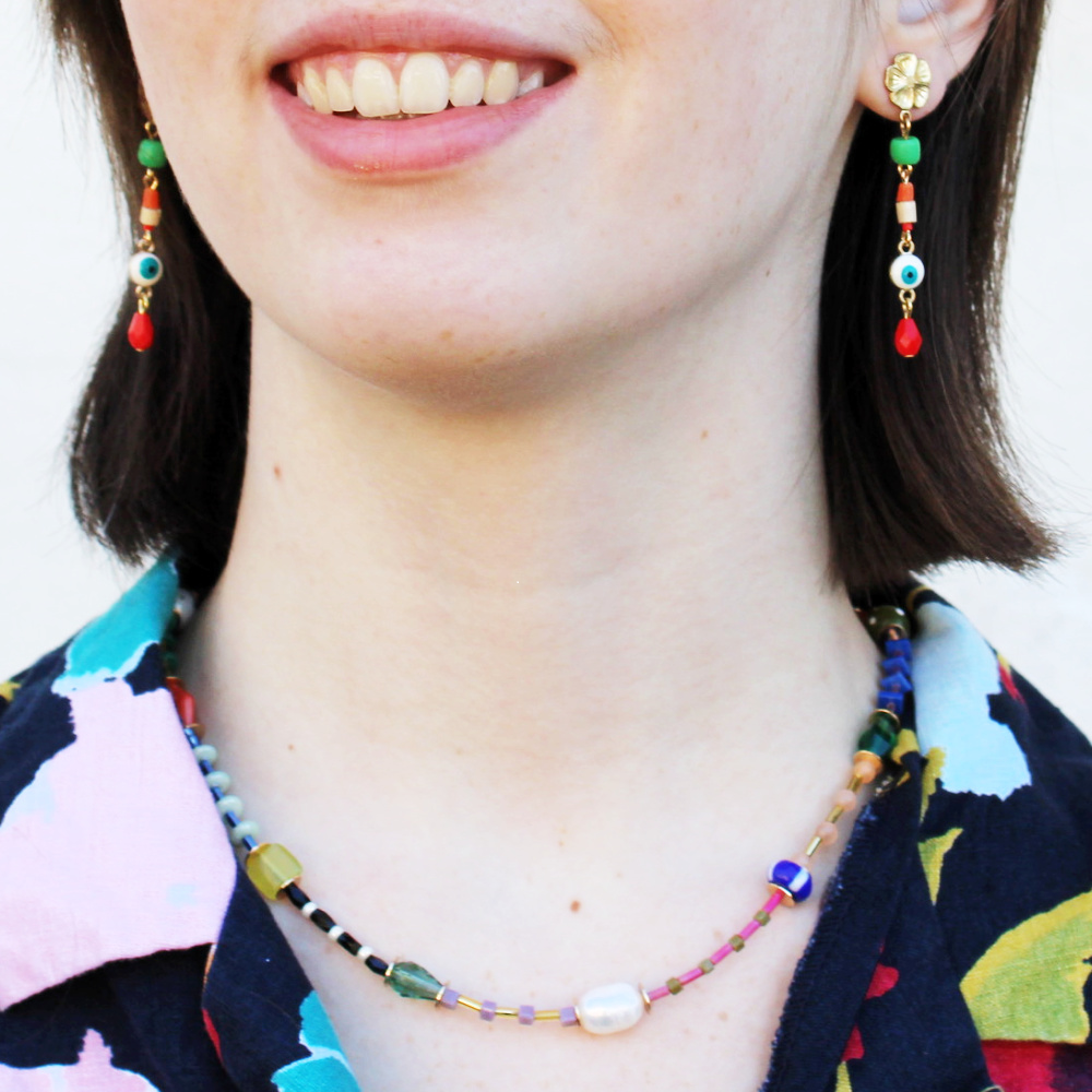 Becca-Beaded-Necklace-Evil-Eye-Charm-Earrings