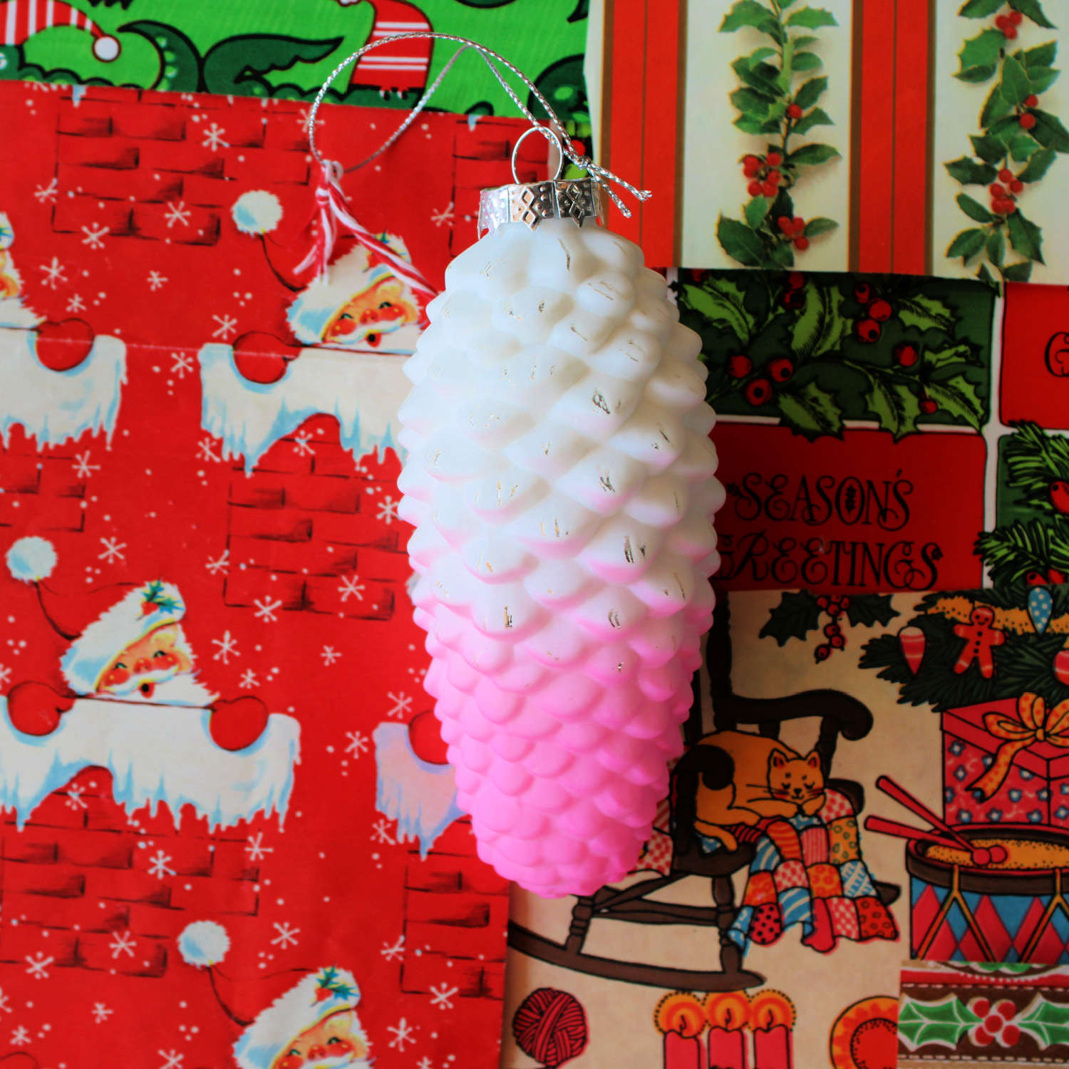 Frosted Neon Pinecone Ornaments – Coco and Duckie