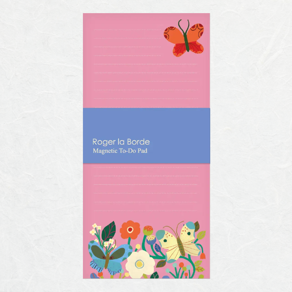 Roger-La-Borde-Butterfly-Magnet-To-Do-Pad