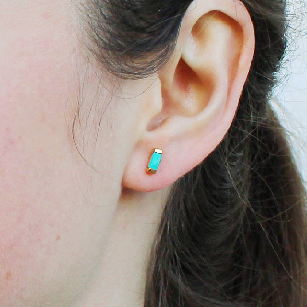 Treisi-Turquoise-Baguette-Earrings