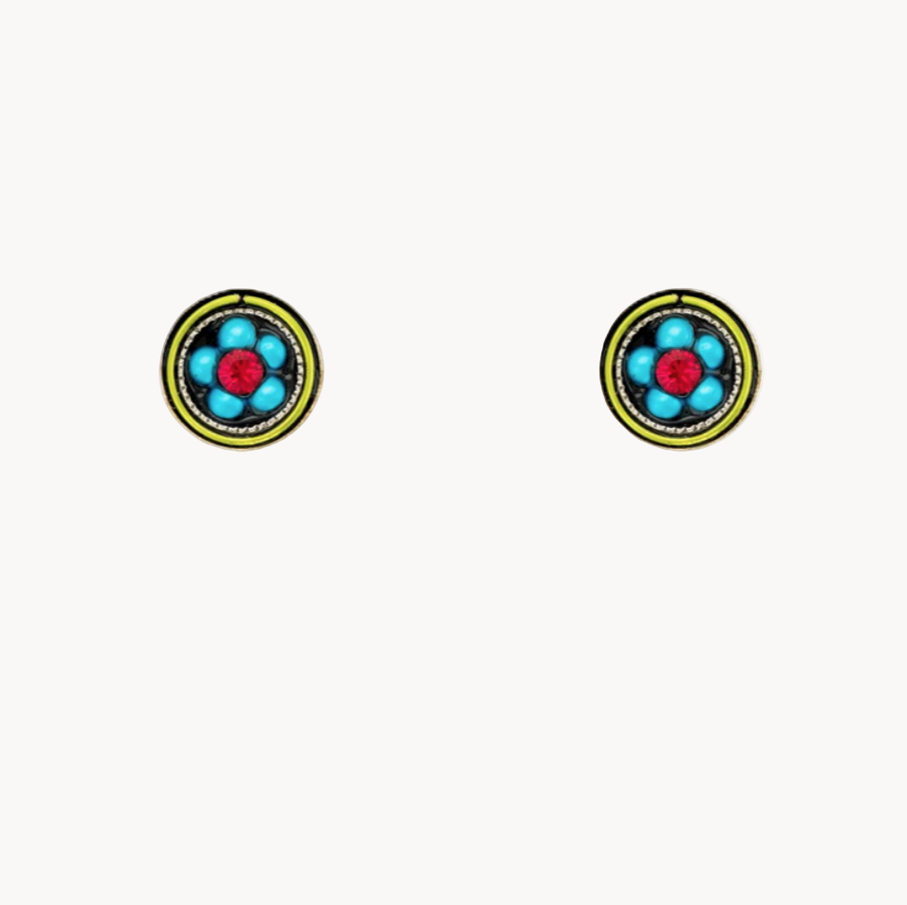 akira-mosaic-flower-stud-earrings