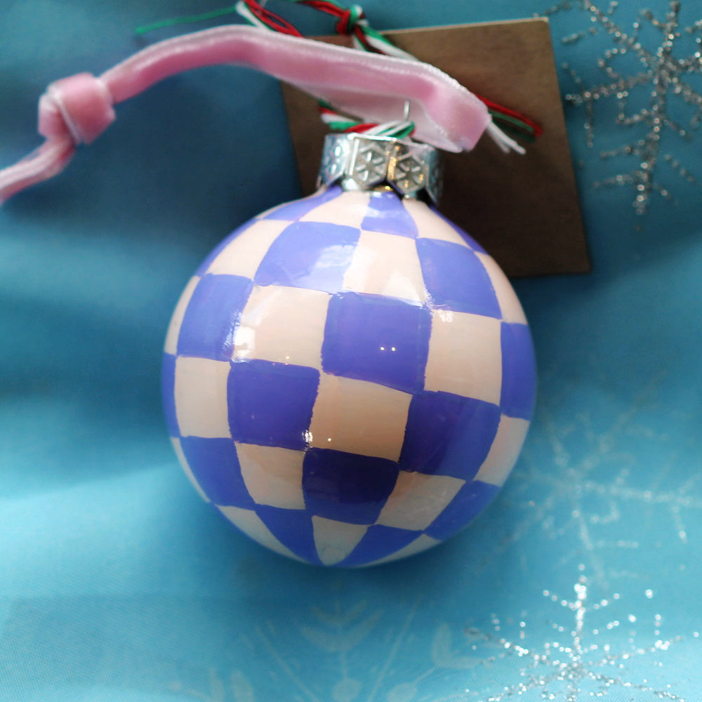 checkered-holiday-ornament