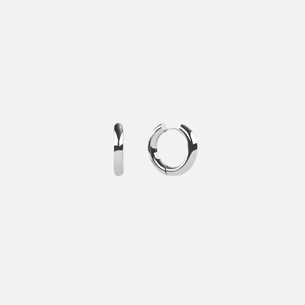 chunky-mini-silver-hoop-earrings