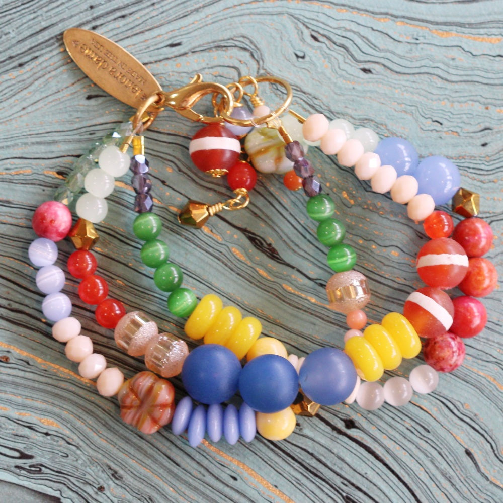 folk-art-three-strand-beaded-bracelet