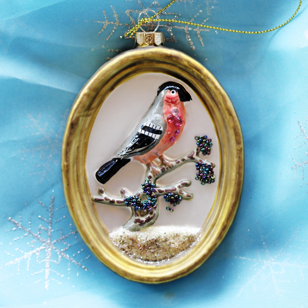 framed-bird-ornament