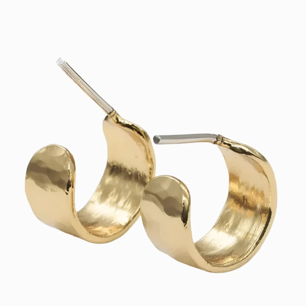 hammered-mini-hoop-earrings