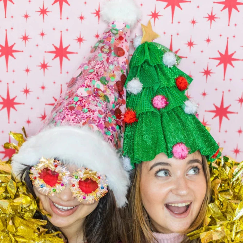 holiday-spirit-pink-confetti-santa-hat