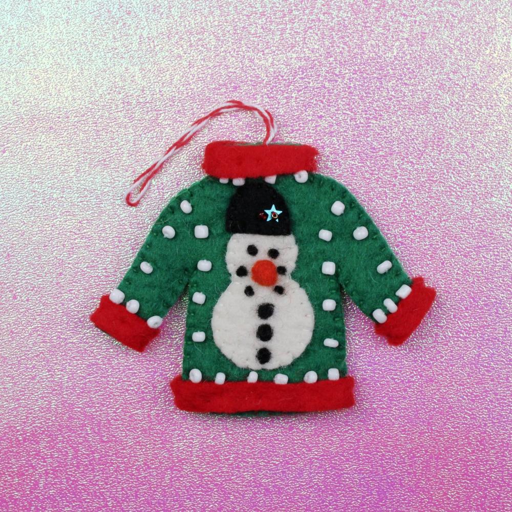 snowman-ugly-christmas-sweater-ornament