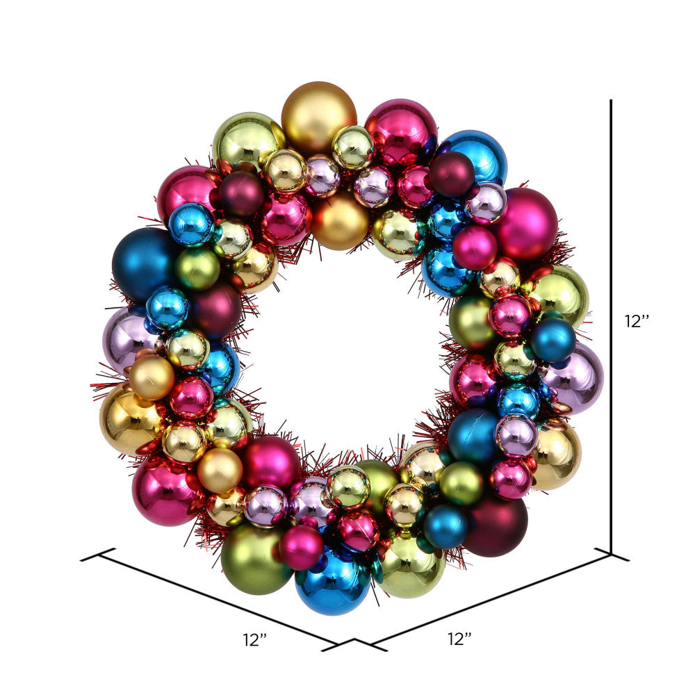 twelve-inch-matte-and-shiny-ornament-wreath