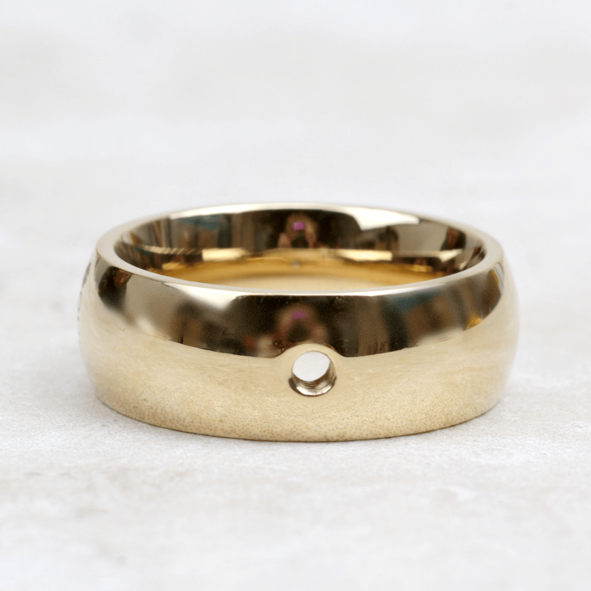 Qudo Interchangeable Gold Wide Basic Ring – Coco and Duckie