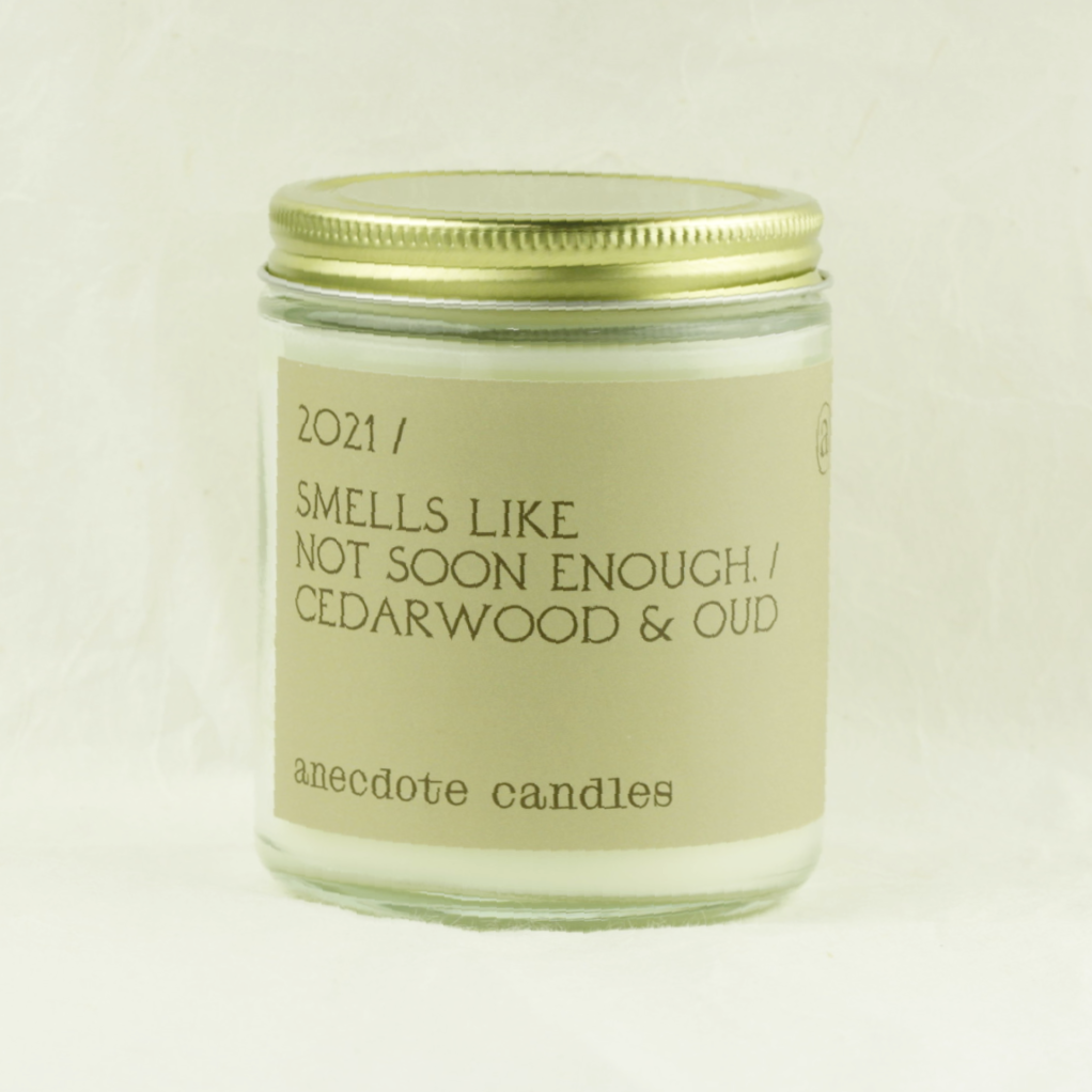 anecdote candles - 2021 candle of the year - coco and duckie