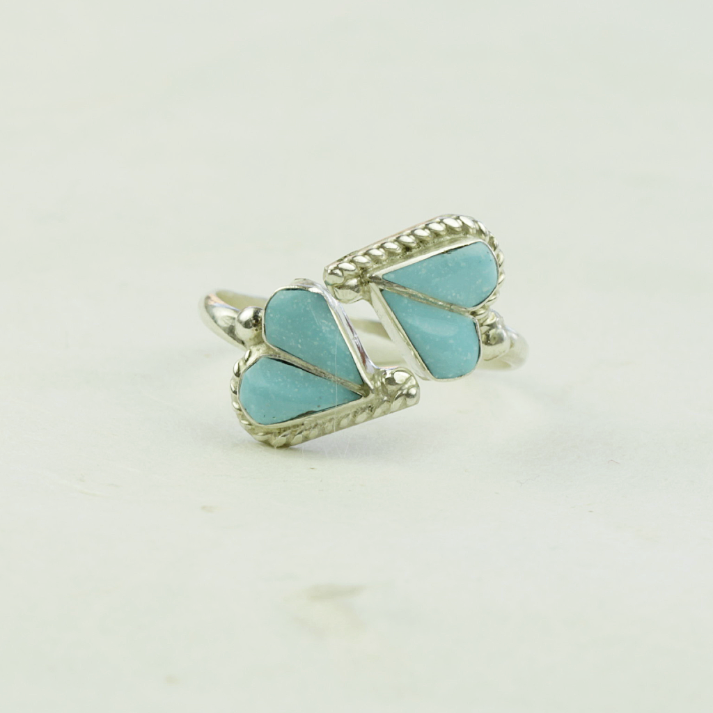Lorriane Turquoise Ring - Artist Made - Coco and Duckie