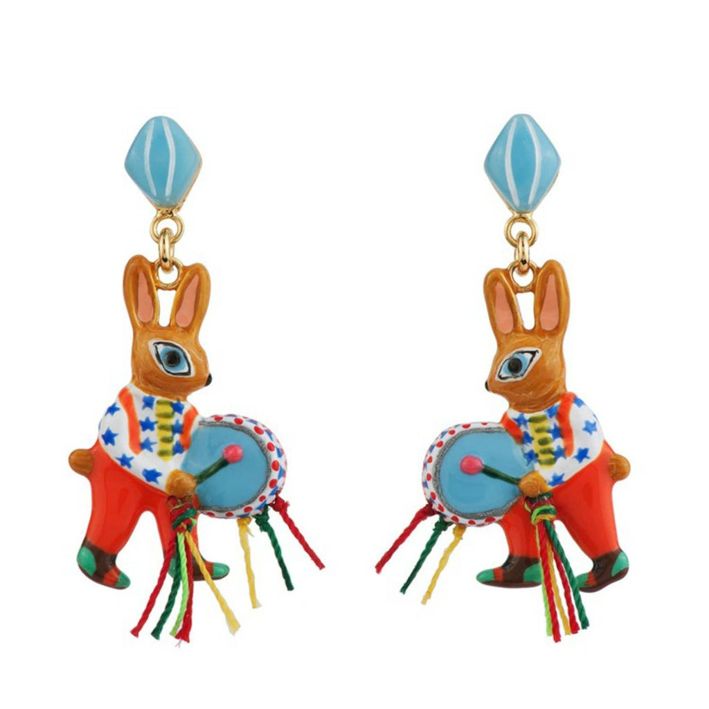 Brass Band Bunny Earrings - N2 - Coco and Duckie 