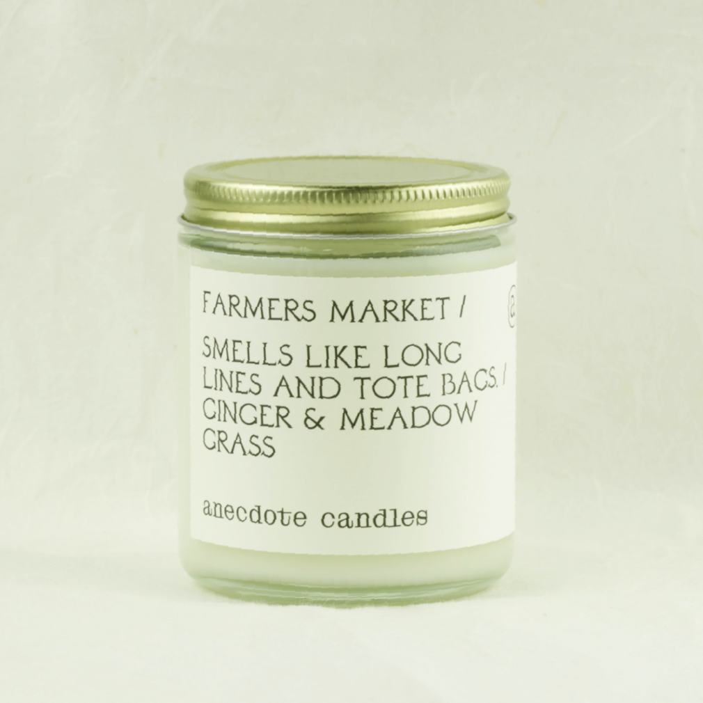 anecdote candles - farmers market candle - coco and duckie