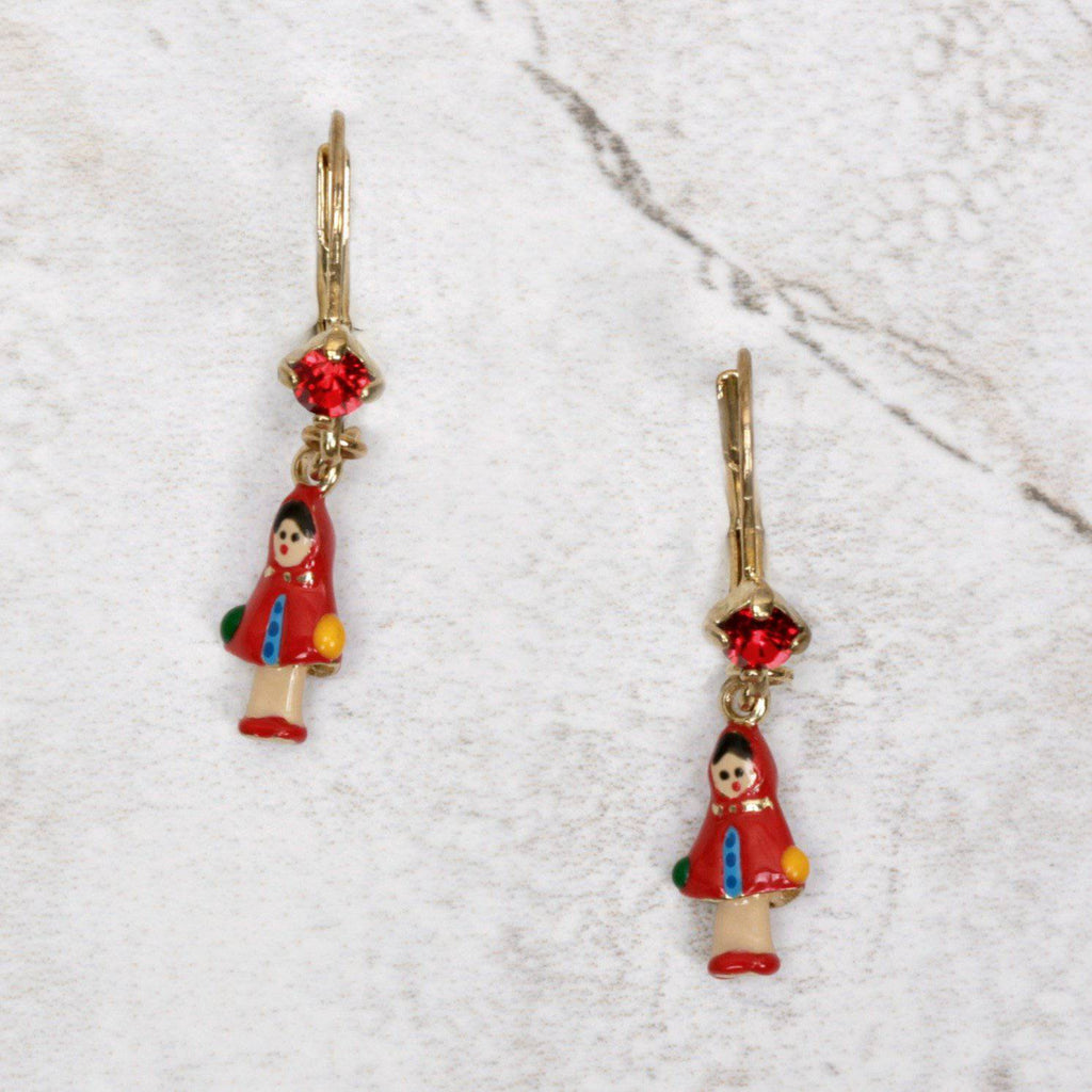 Little Red Riding Hood Earrings - N2 - Coco and Duckie 