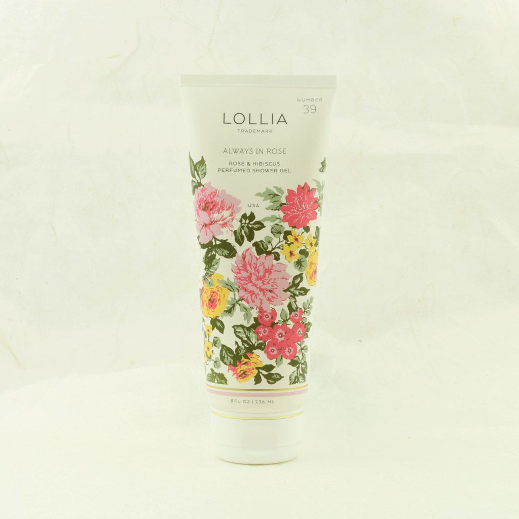 Always In Rose Shower Gel - Lollia - Coco and Duckie 