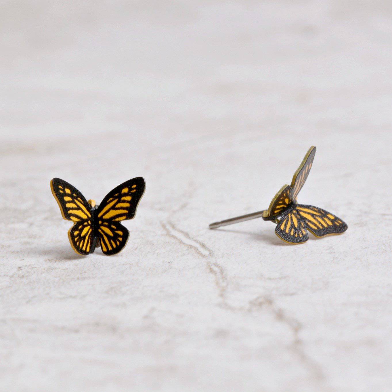 70s Butterfly Wing Earrings – LE CHIC MIAMI