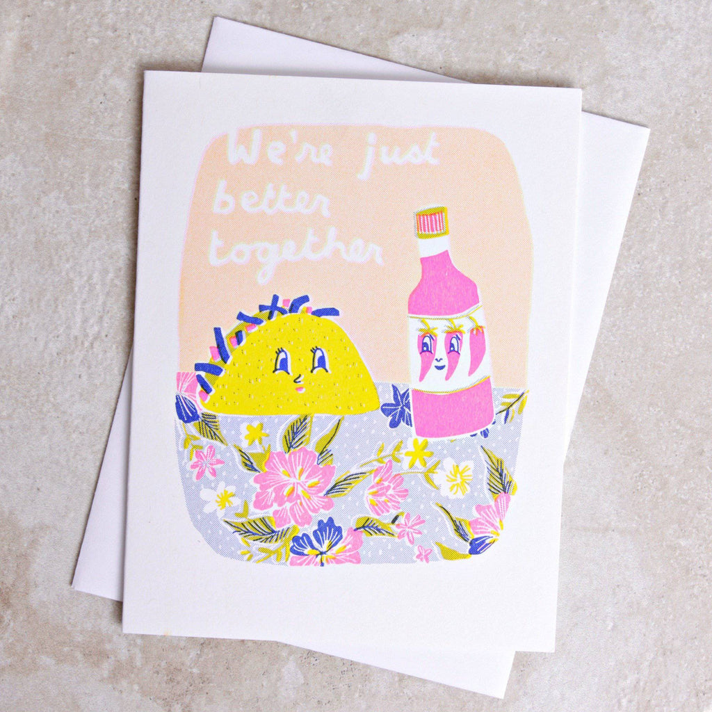 We're Just Better Together Card - Yellow Owl Workshop - Coco and Duckie 