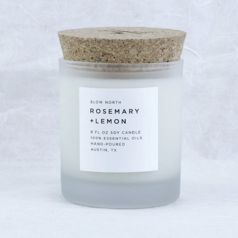 Rosemary + Lemon Candle - Slow North - Coco and Duckie 