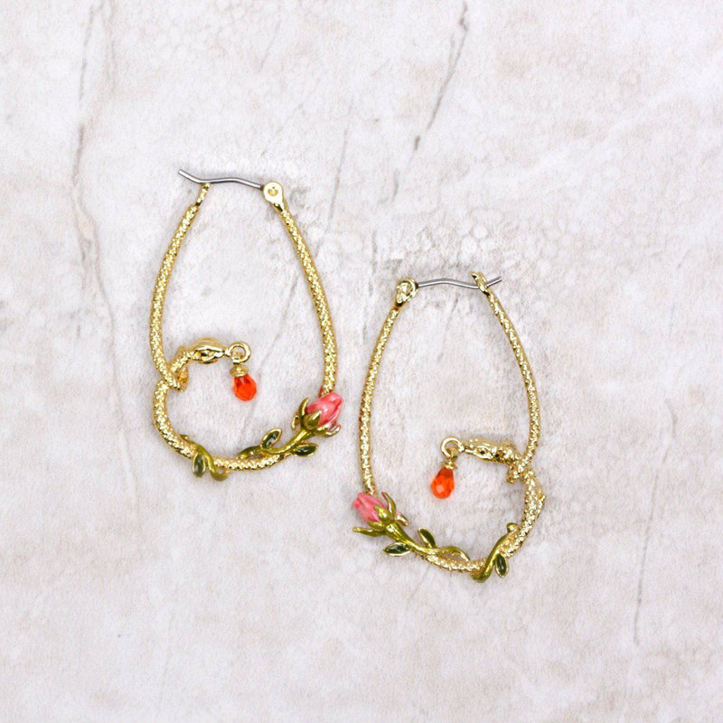 Serpent & Rose Hoops - Les Néréides - Coco and Duckie 