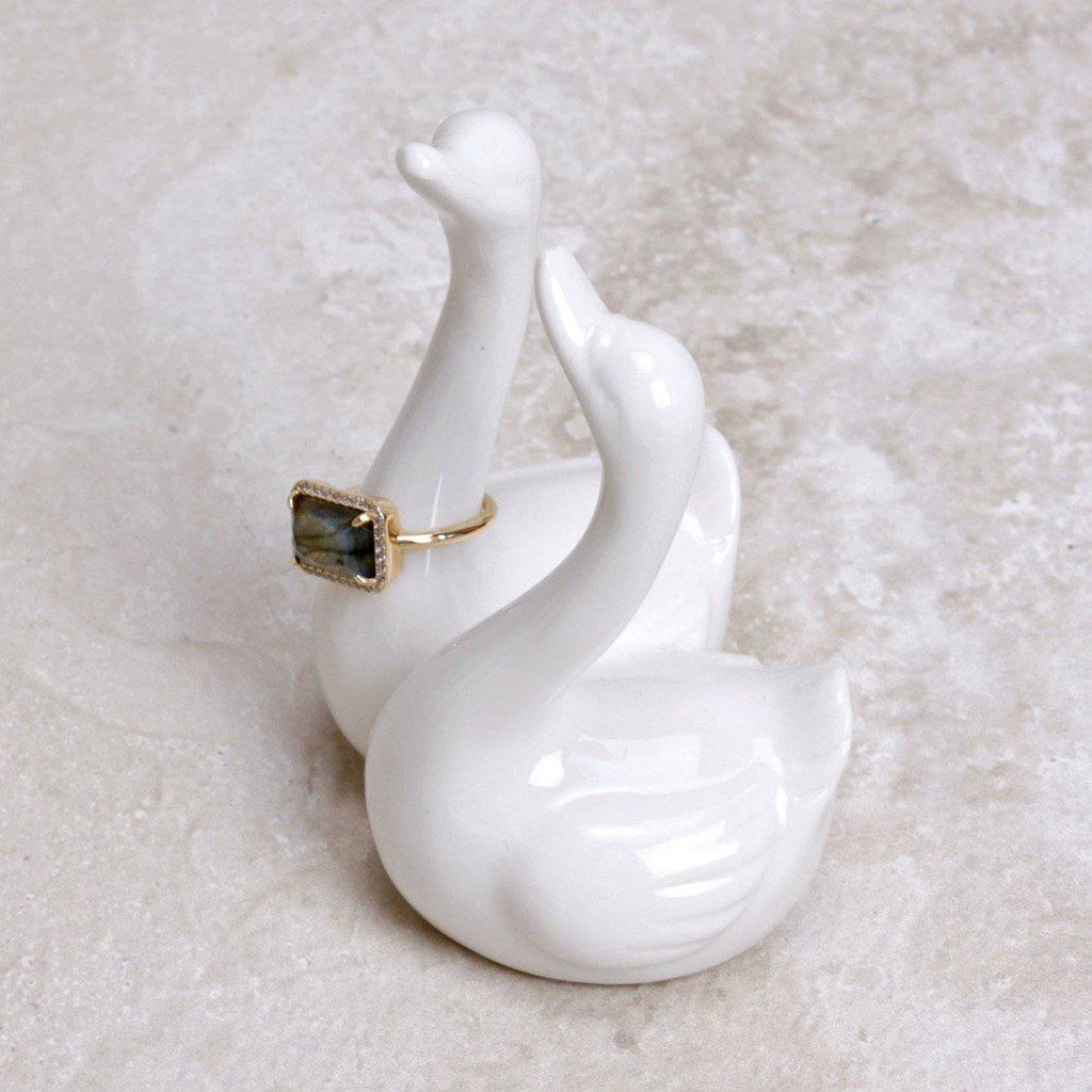 Sweet Swans Ring Holder - Creative Co-op - Coco and Duckie 