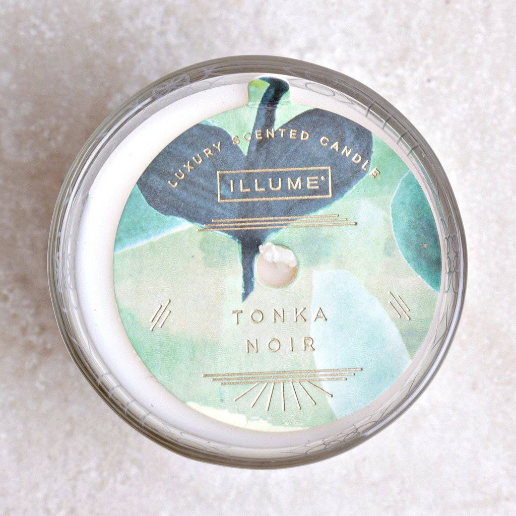 Copula Glass Candle | Tonka Noir - Illume - Coco and Duckie 