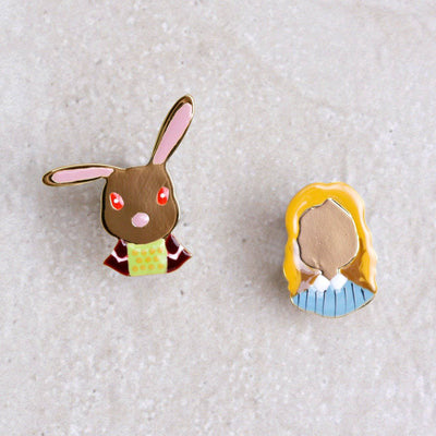 Alice and Rabbit Earrings - N2 - Coco and Duckie 