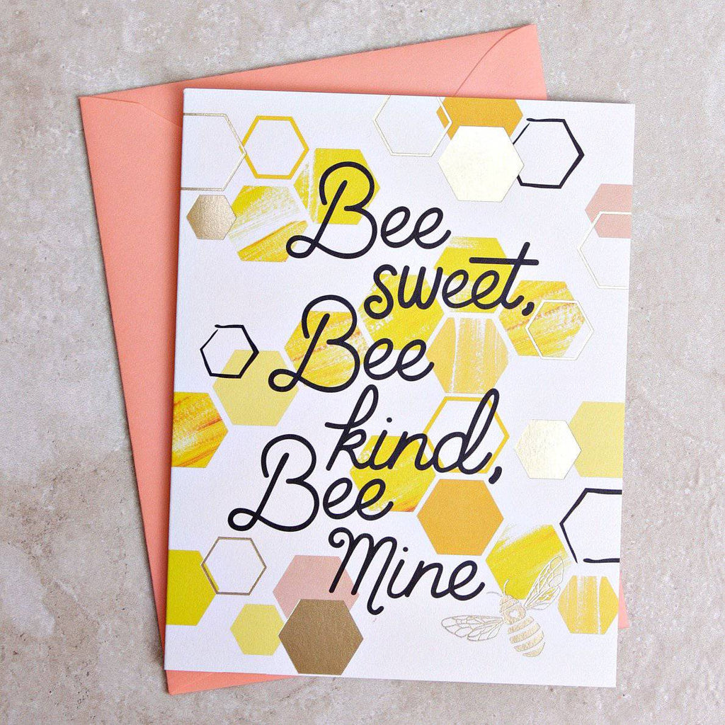 Bee Mine Valentine Card - Paper Source - Coco and Duckie 