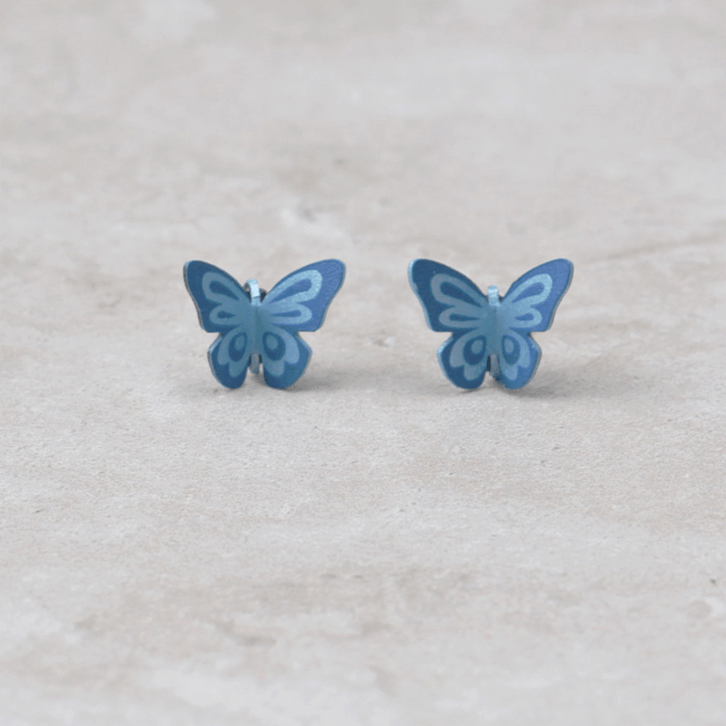 Butterfly Post Earrings | Maya - Sienna Sky - Coco and Duckie 