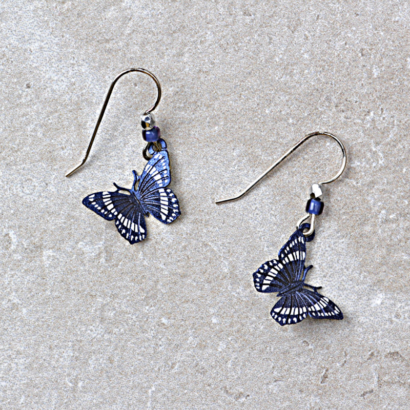Butterfly Earrings | Dusk Blue - Coco and Duckie 