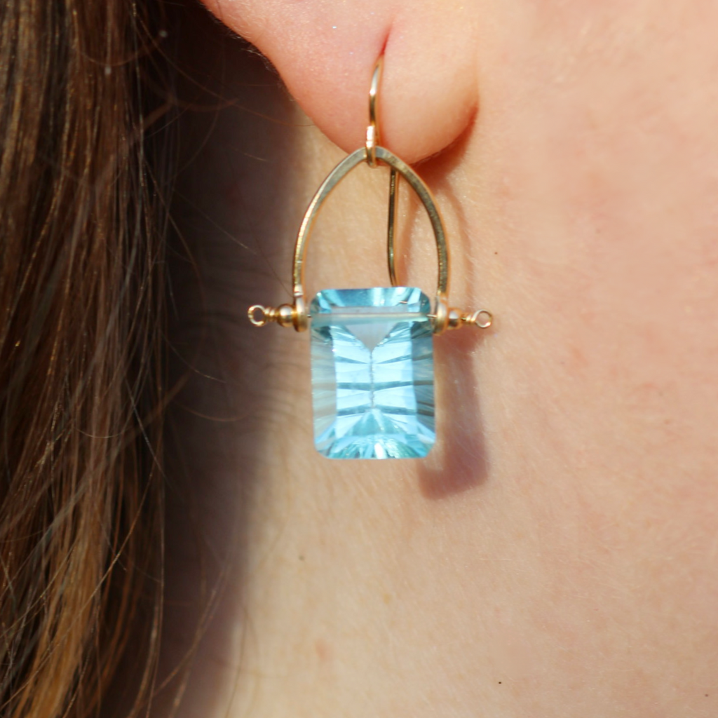 Pennant Earrings | Morning Blue - Coco and Duckie 