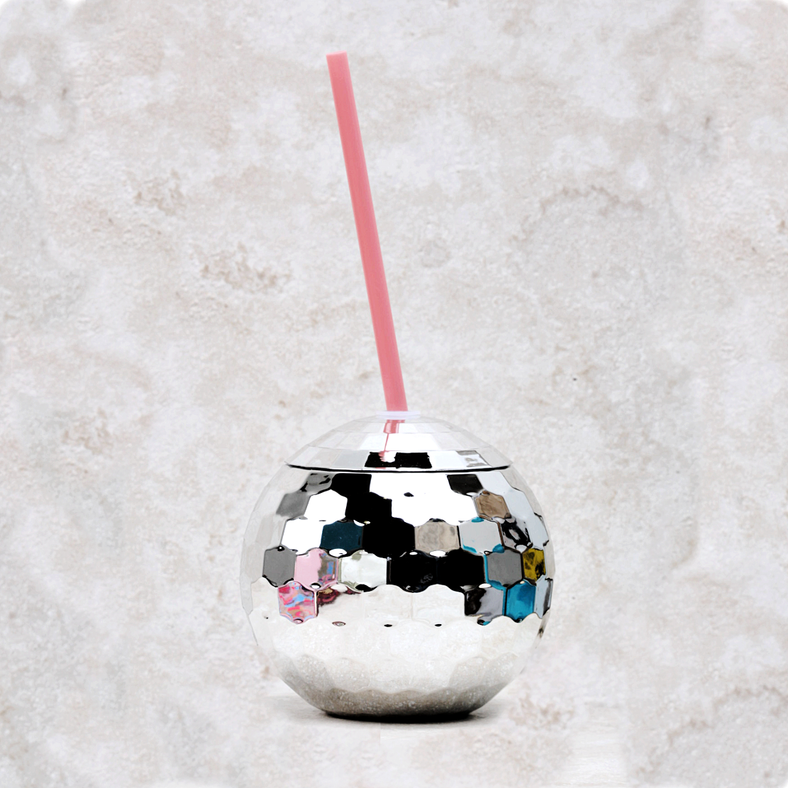 disco ball sipper & straw 8.5 fl.oz, Five Below