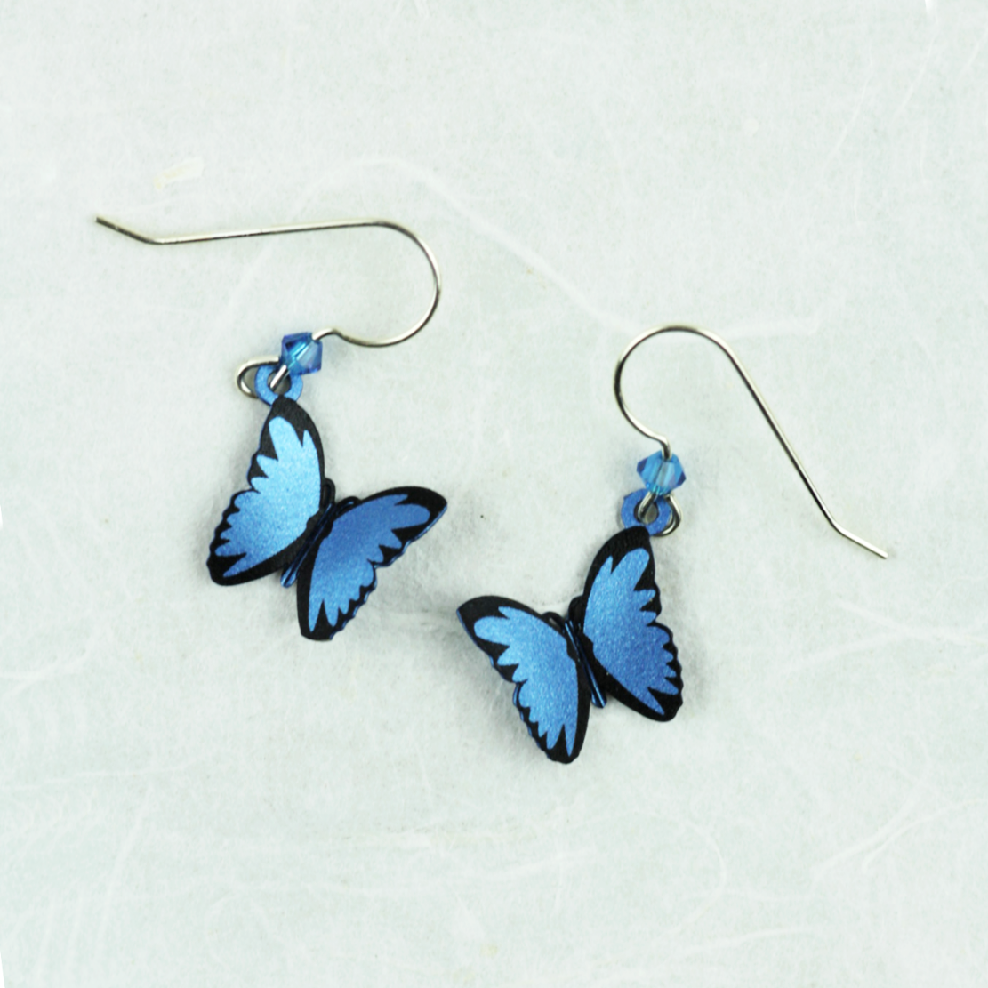 AIMAOMI Butterfly Dangle Earrings for Women Colorful Animal Butterflies  Drop Dangling Earrings Lightweight Earring (Blue, One Size)