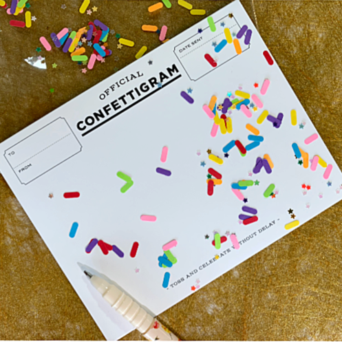 Confetti Card | Sprinkles - Coco and Duckie 