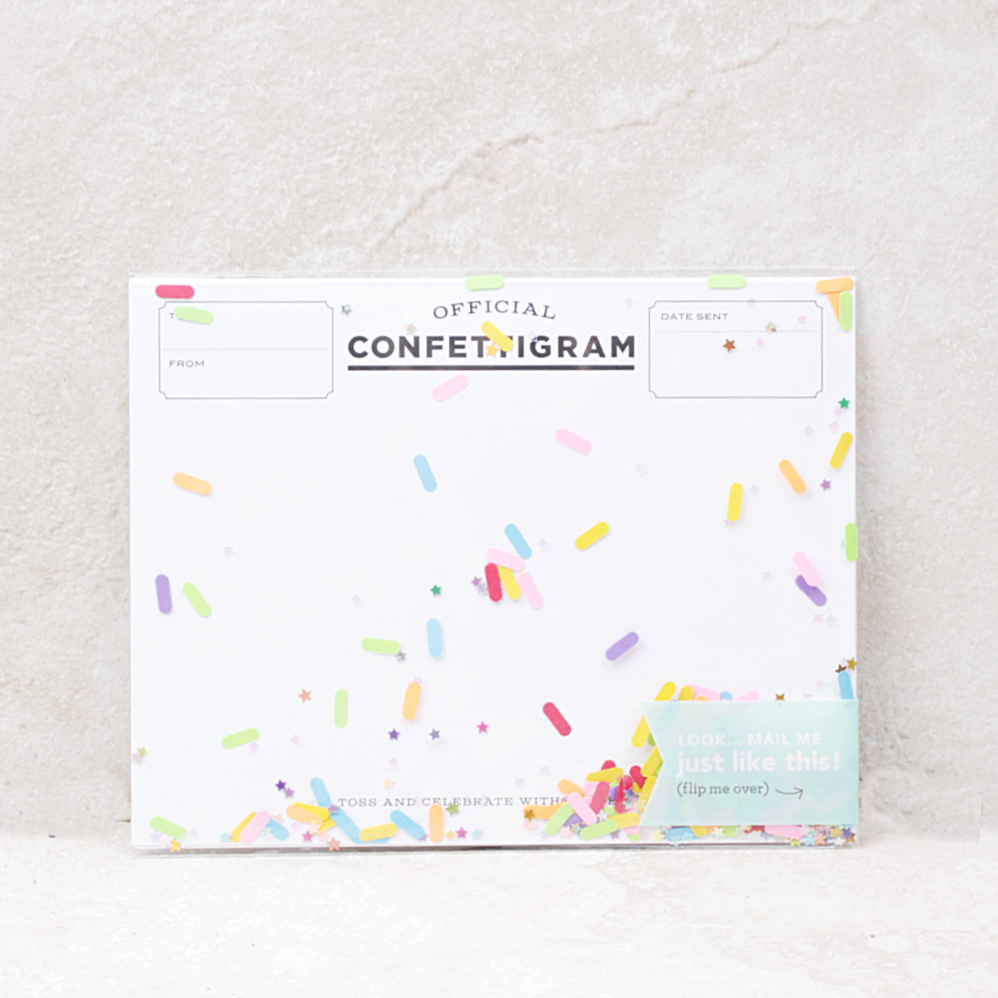 Confetti Card | Sprinkles - Coco and Duckie 