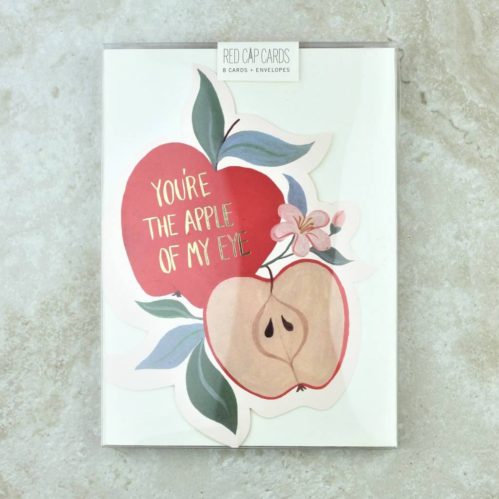 Apple of My Eye Card Set - Red Cap Cards - Coco and Duckie 