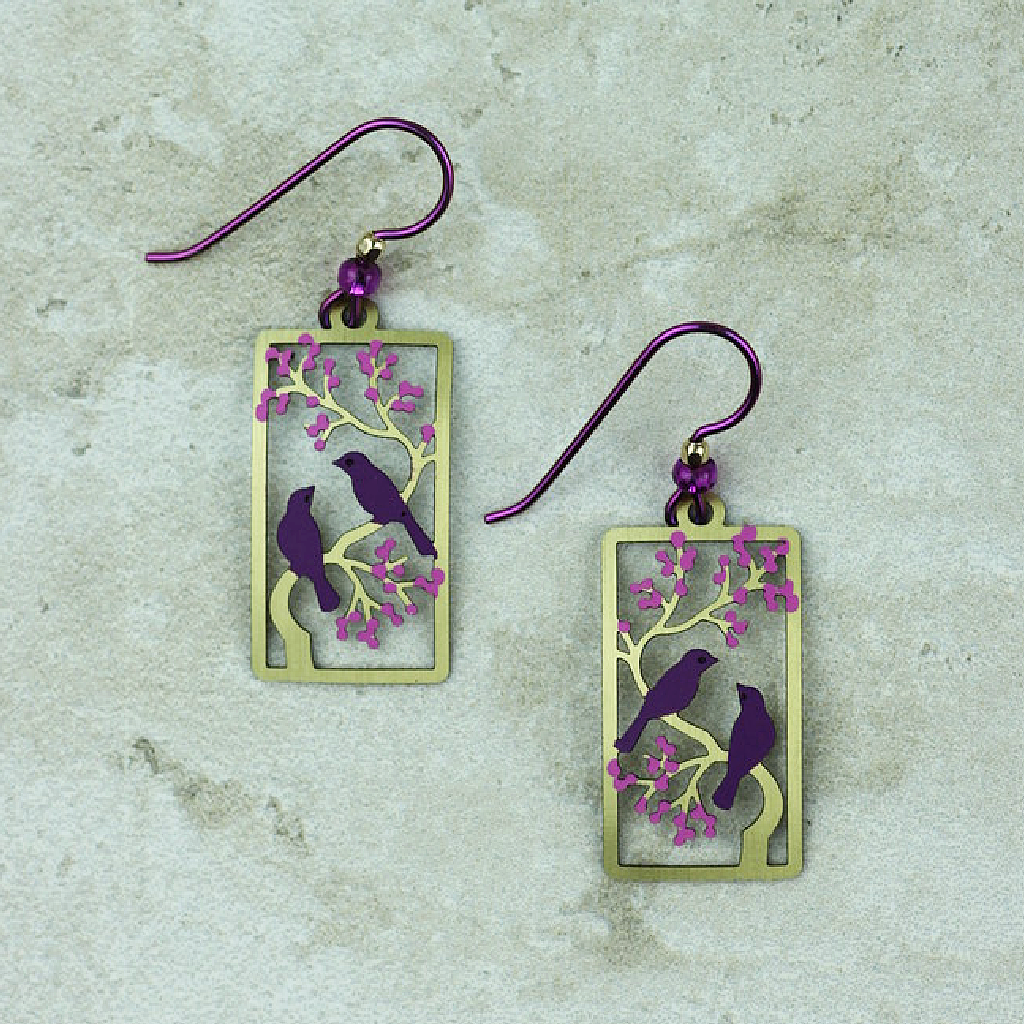 cocoandduckie sienna sky purple martin earrings 