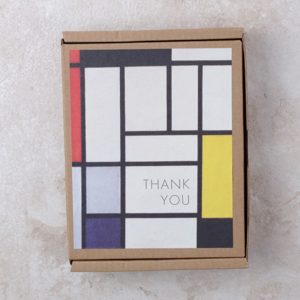 Piet Mondrian Thank You Cards - Compendium - Coco and Duckie