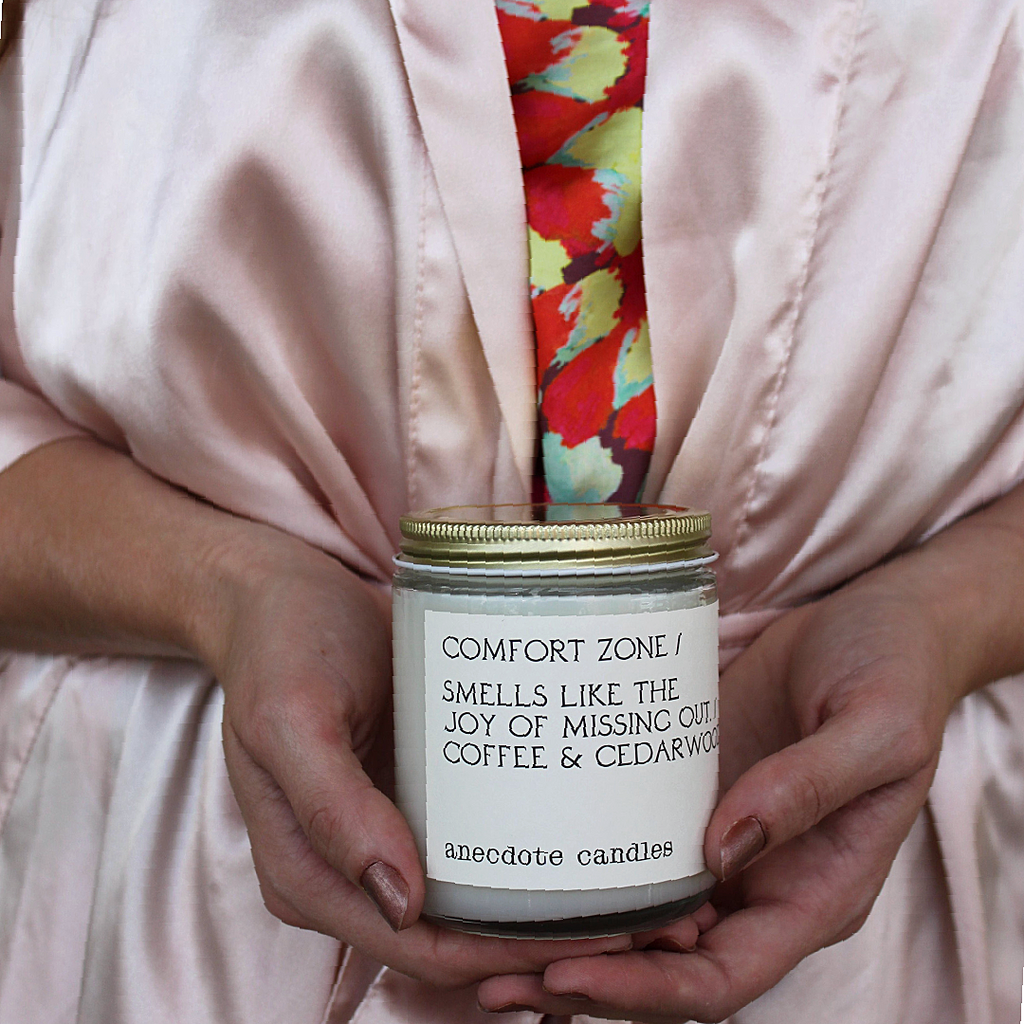 comfort zone candle - anecdote candles - cocoandduckie,com